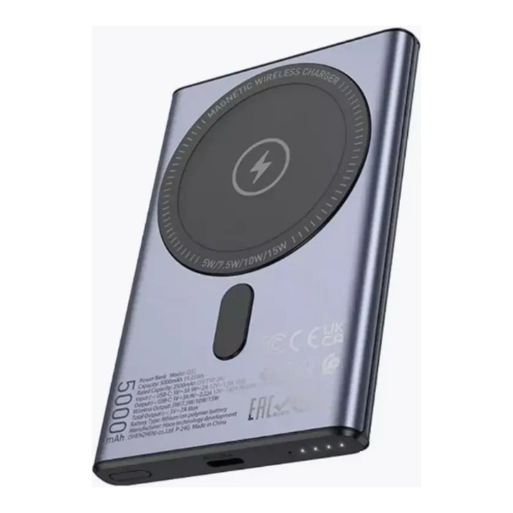 Benks Magnetic Wireless Powe Bank Black (5000mAh)